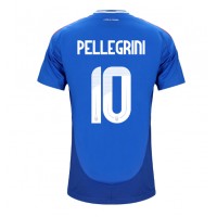 Italien Lorenzo Pellegrini #10 Hemmatröja EM 2024 Korta ärmar